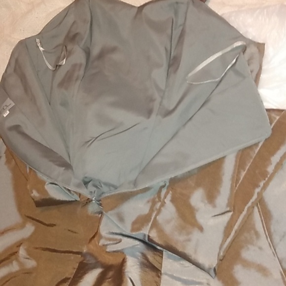 Silver / Gray Iridescent Dress /Gown by Impression Bridal (Street Size 12) - Picture 7 of 13